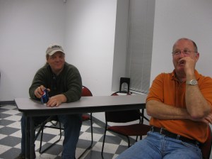 Garland and Stu sharing a moment