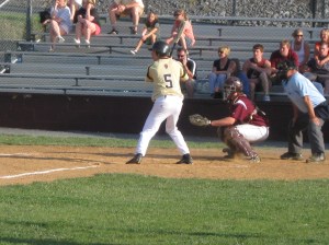 Ryan Sheridan at the plate.