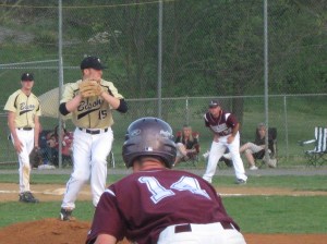 Luray's Will Logan leading off third base.