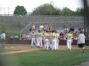 Home Run welcoming... Sheridan and Josh McDevitt both went yard for the visitors.