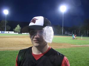 Icing down the what should be a battle scar tomorrow at school.