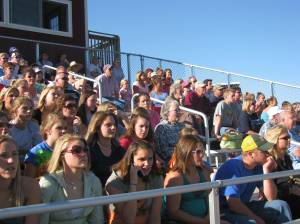 Great crowd @ Bridgewater College for the game.