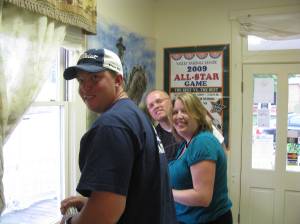 Check out the friendly staff. Kurt Davidson, Crystal Graham & Chris Graham.