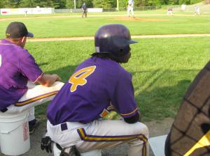 Waiting for another crack at the batters box.