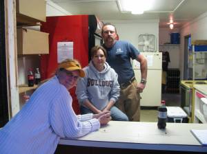 The smiling trio that worked the Snack Bar @ Bulldog Field.