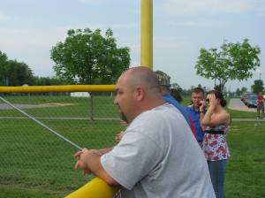 May 15 2009 071 Coach Yew in the park to support his wife & her Falcons.