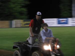 May 8TH 180 The Harlow's working the infield after the contest.