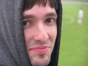 The man under the hood is none other than John Galle of the Shenandoah Valley Herald