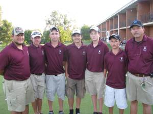 LHS Golf - Asst. Ryan Carroll (left) and Head Coach Chris Mercer